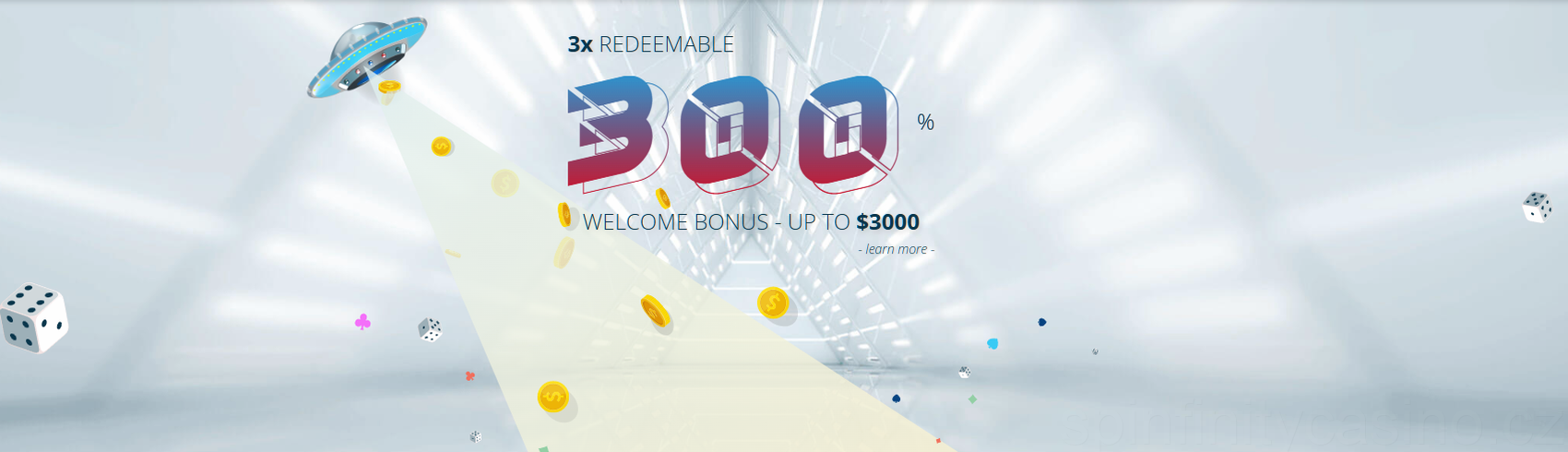 Spinfinity Casino uvítací bonus
